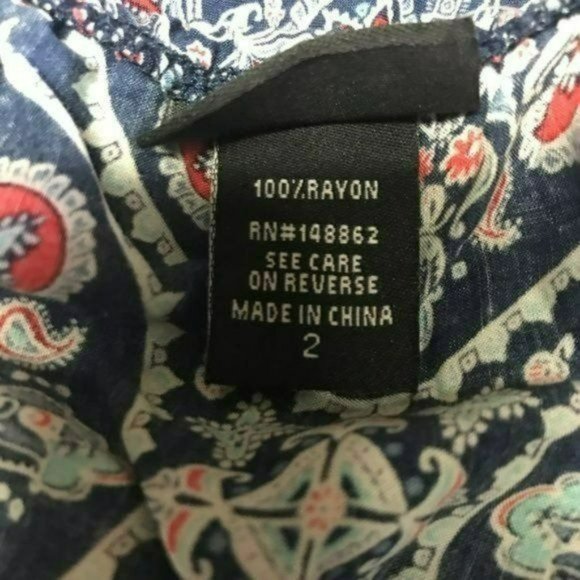 Torrid Paisley Medallion Ruffle Babydoll Top, 2X New with Tag - Picture 4 of 6